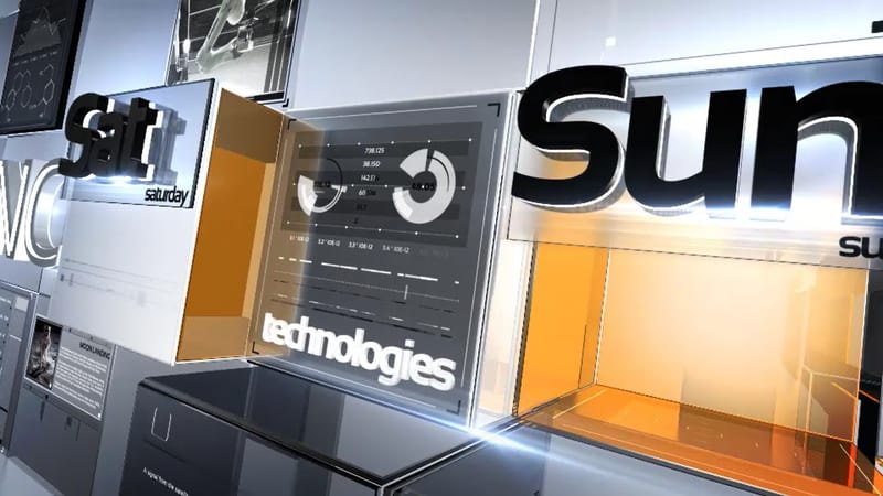 Transparent 3D Architecture — Television Broadcast On-Air News